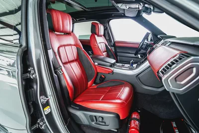 Range Rover Sport V8 Dynamic-GCC-22 Inch Rims-Black Contracting Roof-Red Interior-11
