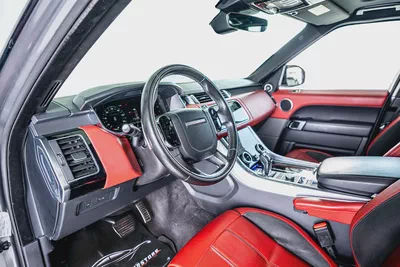 Range Rover Sport V8 Dynamic-GCC-22 Inch Rims-Black Contracting Roof-Red Interior-14
