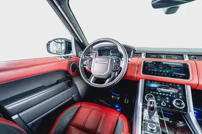 Range Rover Sport V8 Dynamic-GCC-22 Inch Rims-Black Contracting Roof-Red Interior-15