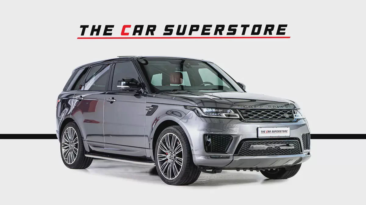 Range Rover Sport V8 Dynamic-GCC-22 Inch Rims-Black Contracting Roof-Red Interior-1-1