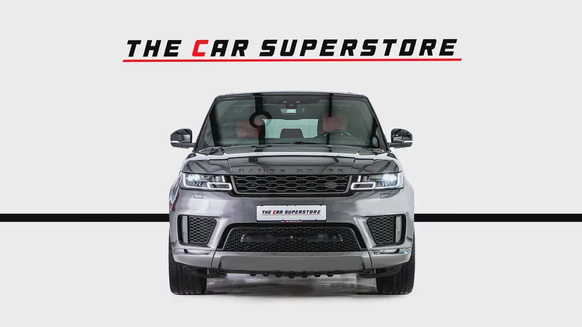 Range Rover Sport V8 Dynamic-GCC-22 Inch Rims-Black Contracting Roof-Red Interior-2-2