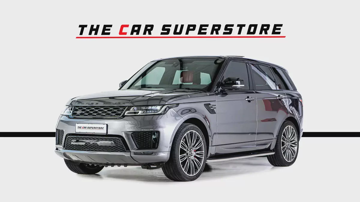 Range Rover Sport V8 Dynamic-GCC-22 Inch Rims-Black Contracting Roof-Red Interior-3-3