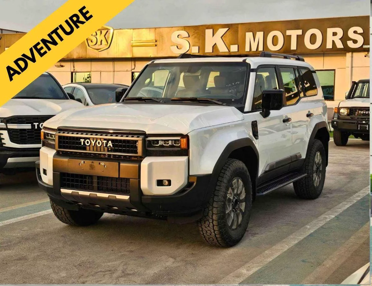 Toyota Prado VXR ADVENTURE TURBO || 2.8L V4 DIESEL/DRIVER POWER SEAT WITH LEATHER/DVD+CAMERA /COOL BOX (CODE # PDADV2