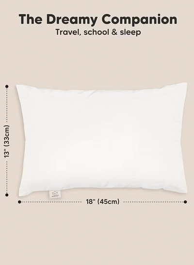 Eworld Toddler Baby Pillow Sleeping Cotton Blend Shell with Polyester Filling-1