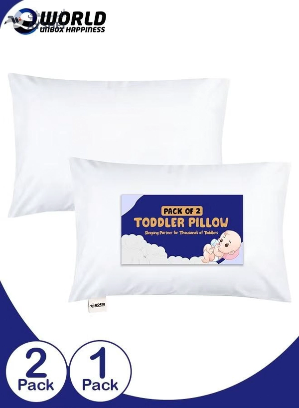 Eworld Toddler Baby Pillow Sleeping Cotton Blend Shell with Polyester Filling
