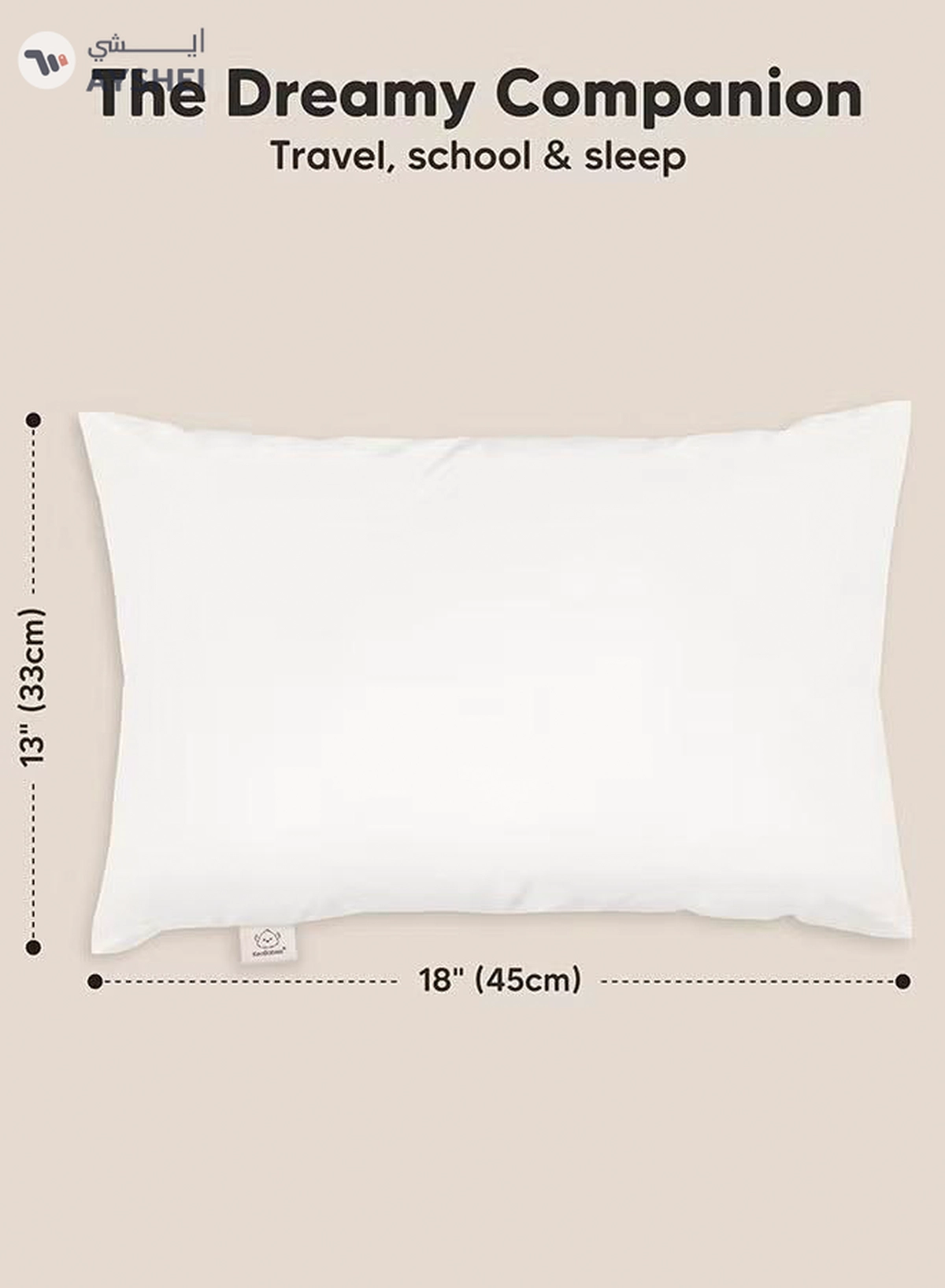 Eworld Toddler Baby Pillow Sleeping Cotton Blend Shell with Polyester Filling-1-1