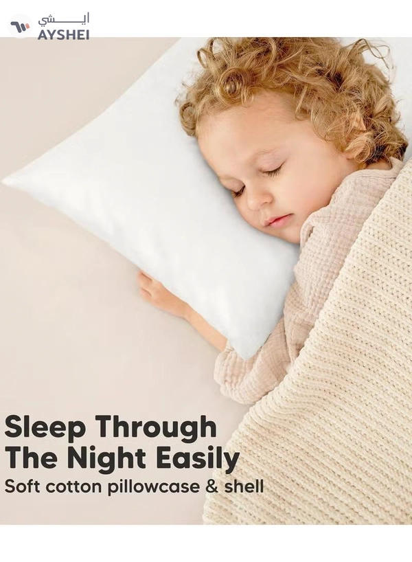 Eworld Toddler Baby Pillow Sleeping Cotton Blend Shell with Polyester Filling
