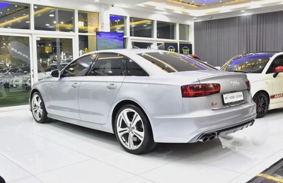 ORIGINAL PAINT ( صبغ وكاله ) Audi S6 V8 TFSi ( 2016 Model ) in Silver Color GCC Specs-6