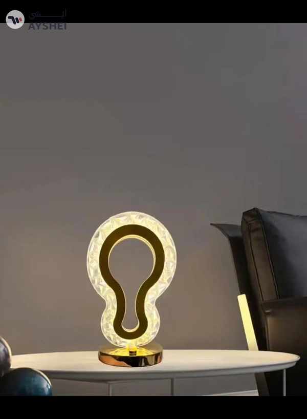 Yuwell Ramadan Light Crystal Table Lamp Guitar Lamp With USB 3 Color Changing Option Crystal Lamp LED Light Lamp With 3 Light Intensities Tactile Switch Desk Lamp Ramadan Decoration
