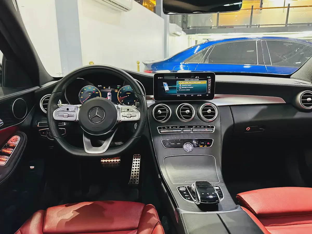 MERCEDES C200 AVANTGRADE 2021 MODEL GCC SPECS WITH FULL MERCEDES SERVICE HISTORY-8-8