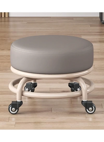 DubaiGallery Multifunction Low Rolling Stool, Movable Wheel Stool Chair, Low Roller Seat Stools for Home Office Fitness-2