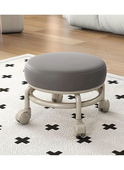 DubaiGallery Multifunction Low Rolling Stool, Movable Wheel Stool Chair, Low Roller Seat Stools for Home Office Fitness-3