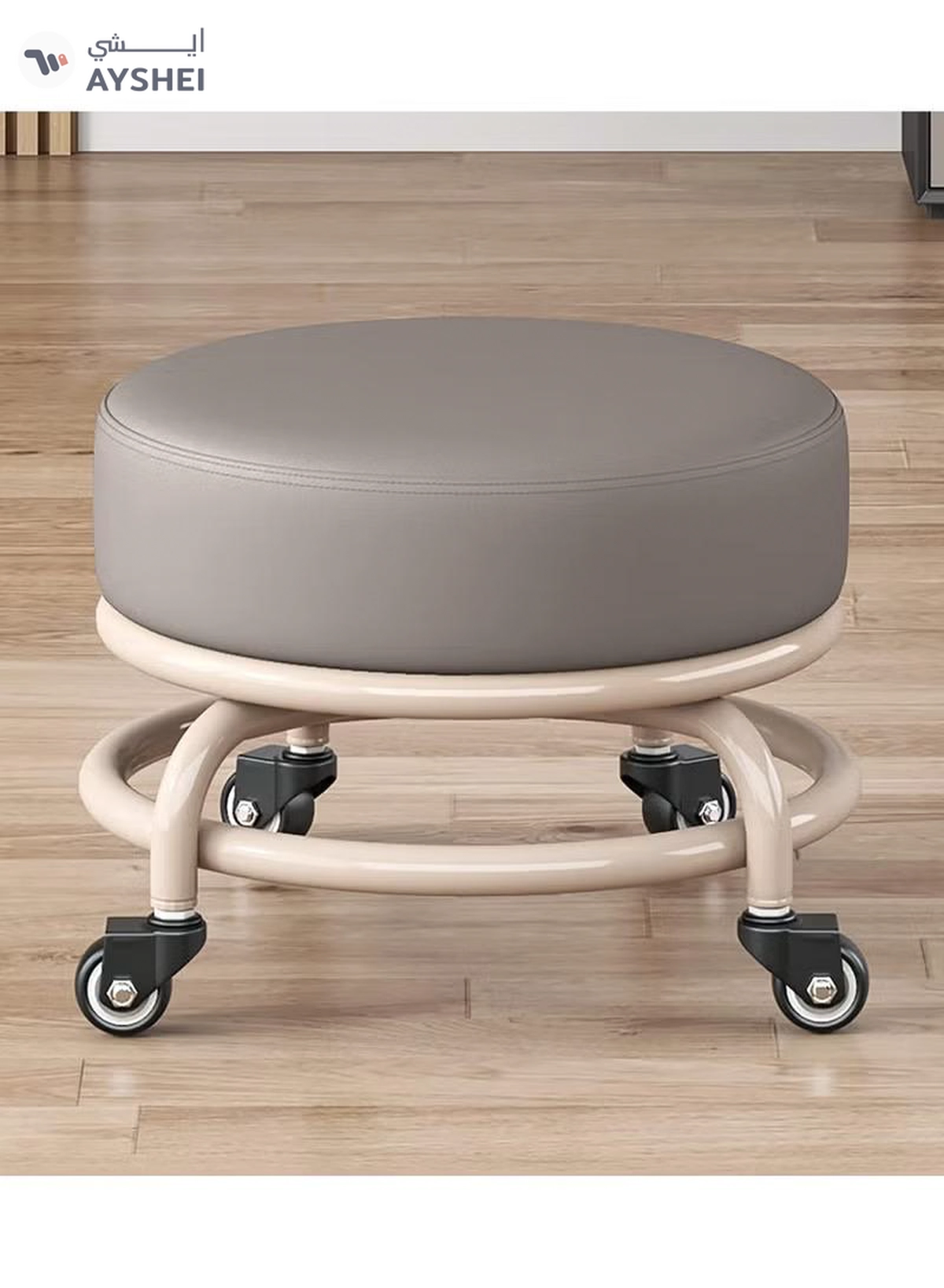 DubaiGallery Multifunction Low Rolling Stool, Movable Wheel Stool Chair, Low Roller Seat Stools for Home Office Fitness-2-2