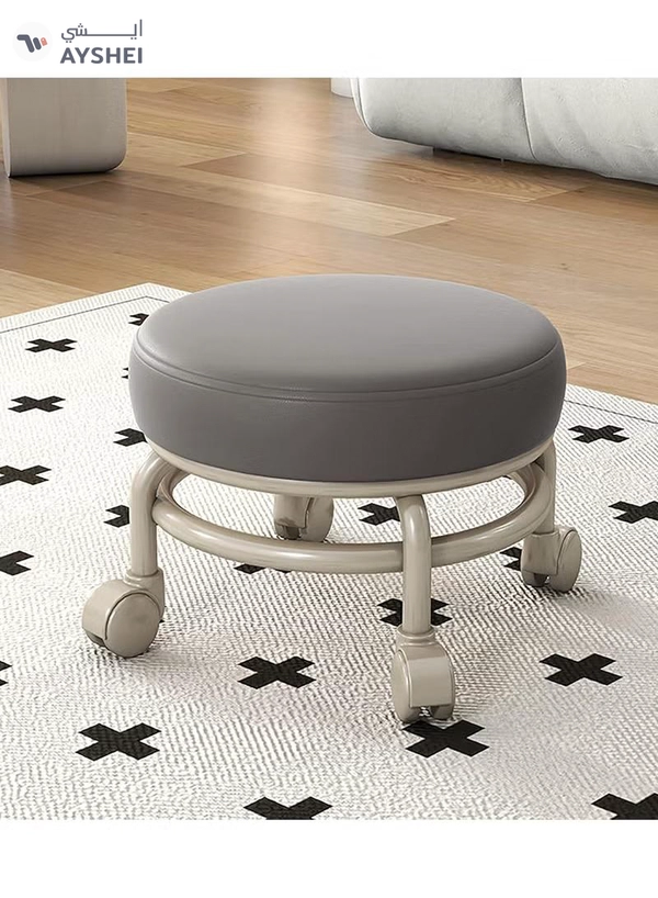 DubaiGallery Multifunction Low Rolling Stool, Movable Wheel Stool Chair, Low Roller Seat Stools for Home Office Fitness