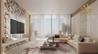 Furnished Studio | Binghatti Etherea | Balcony & Skyline View-5