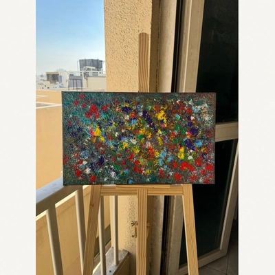 Handmade Painting Veil of Blossoms.-3