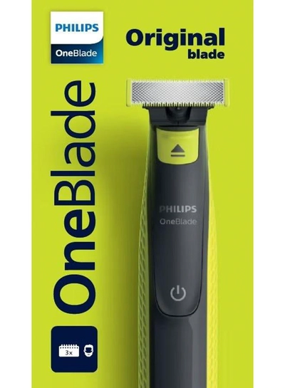 Philips One Blade Shaver Wet And Dry Rechargable Black/Green-3