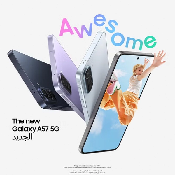 Samsung Galaxy A57 Dual SIM Awesome Charcoal 12GB RAM 256GB 5G - Middle East Version