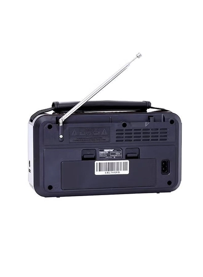 GEEPAS Rechargeable FM Radio, Large Capacity Battery, Perfectly Portable, Lightweight, Retro Style FM Radio, Strong And Stylish, Perfect Sound Quality, Multi Band GR6836BT Brown/Black-1
