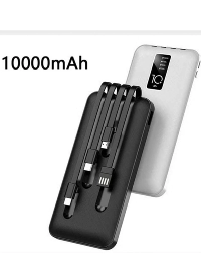 Alde Aldeepo 10,000 mAh Digital Display Charging Power Bank- Black-0