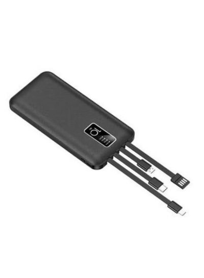 Alde Aldeepo 10,000 mAh Digital Display Charging Power Bank- Black-1