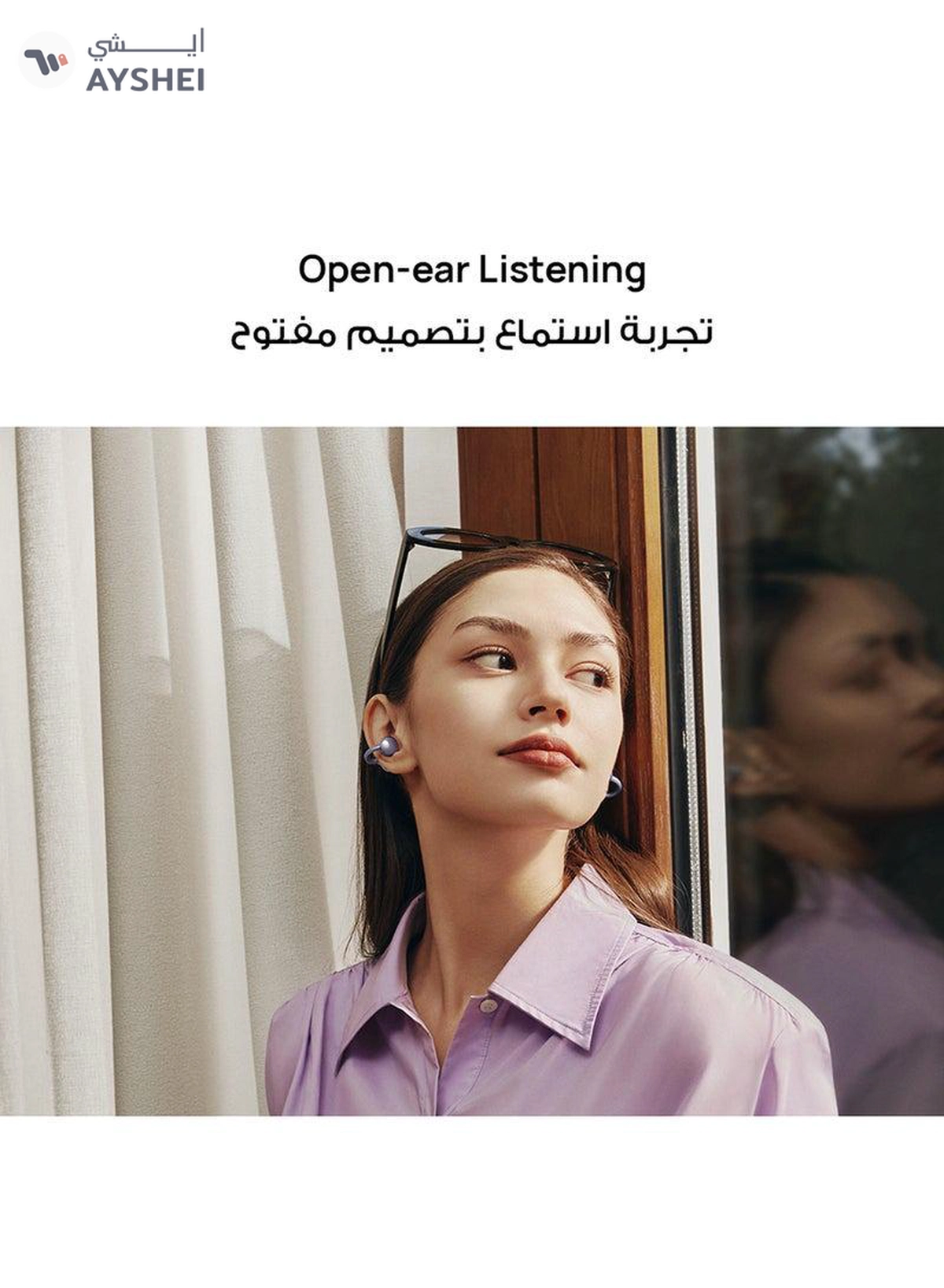 Huawei FreeClip Wireless Earphones, Bluetooth Earbuds, Futuristic Aesthetic Design-5-5