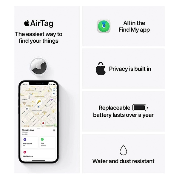 Apple AirTag Pack of 4 White