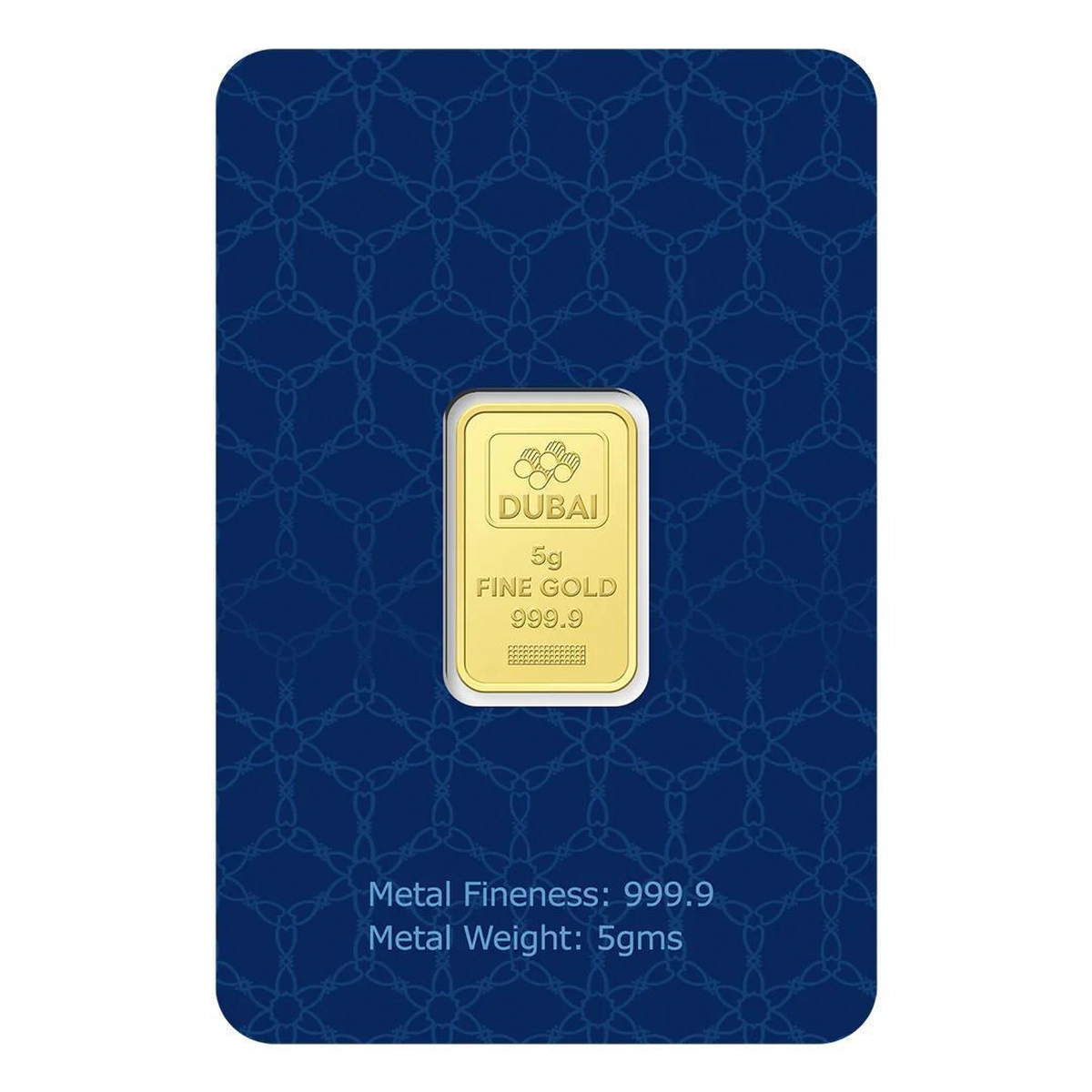 Dubai Gold 5 Grams Pure 999.9 Fine Gold Bar-1-1