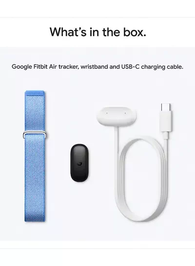 Google Fitbit Air - Screenless Fitness & Health Tracker with Heart Rate, Sleep and Activity Monitoring, AI-Powered Coaching, Up to 7 Days Battery Life, Compatible with iOS and Android, Lavender-1