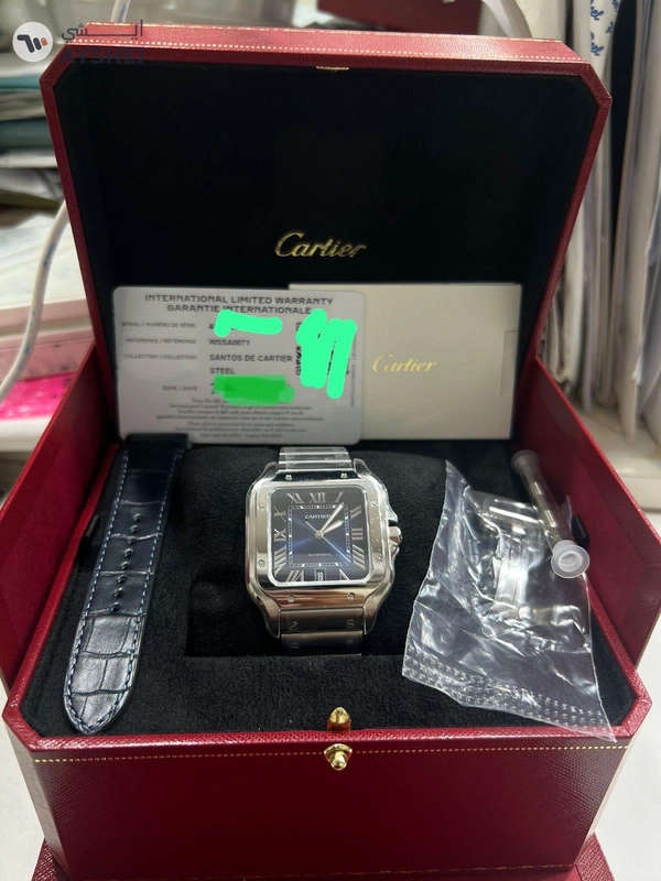Santos De Cartier Blue dial