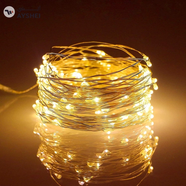 YATAI Fairy Lights Battery Operated 17Ft/5M With 50 LED String Lights Twinkle Festival Lights Indoor LED Lights For Bedroom Garden Wedding Party Festival Holiday Tree Decorations