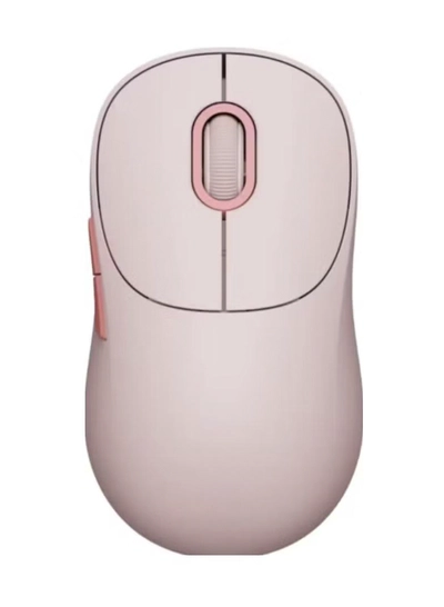 Xiaomi Wireless Mouse 3 | TTC silent keys | Dual 2.4GHz and Bluetooth modes pairing with up to 3 devices | PixArt 1200DPI precision sensor | Pink-0