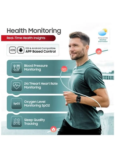 Swiss Military ALPS4 Smartwatch – Stylish AMOLED Wearable with Bluetooth Calling, Health Monitoring, Wireless Charging & Multilingual Support - Green-7