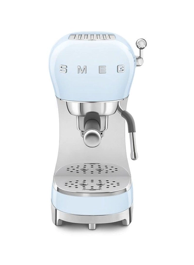 smeg 50s Style Espresso Coffee Machine 1.1 L 1450 W ECF02PBAU Pastel Blue-0