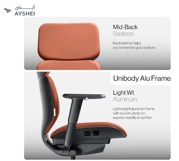 Navodesk NAVO ATOM, Minimal Aesthetic & Ergonomic Office Chair