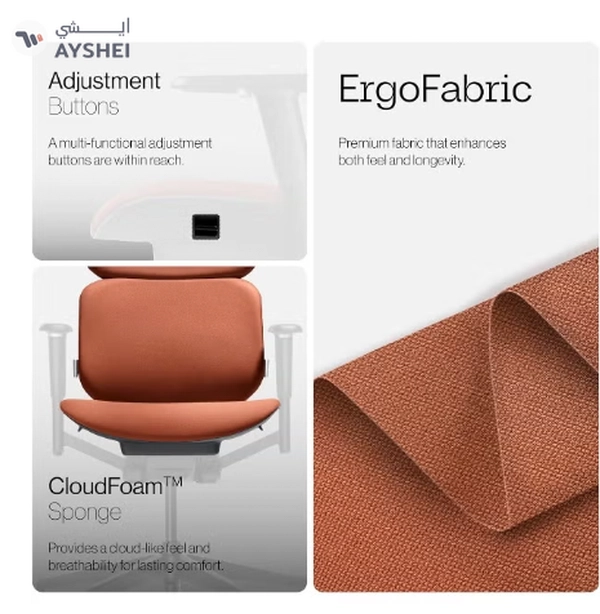 Navodesk NAVO ATOM, Minimal Aesthetic & Ergonomic Office Chair