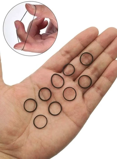 ORiTi 500 pcs iPremium Small Tiny Black Rubber Bands for Kids Hair-1
