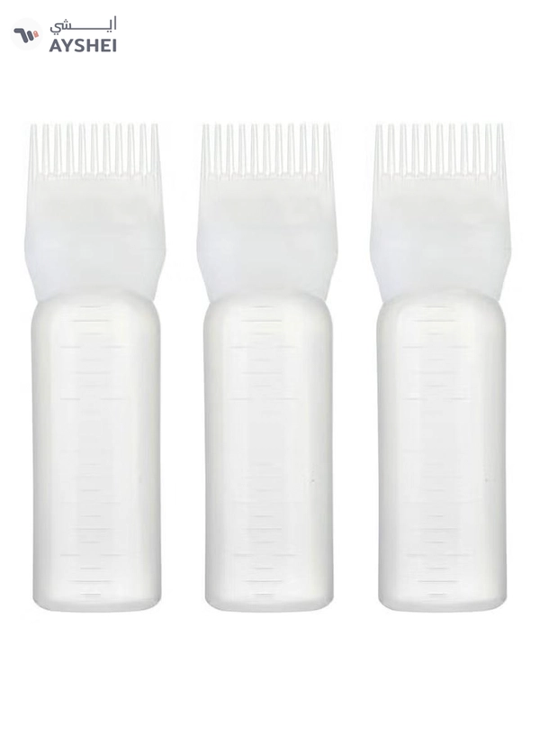 ORiTi 3 Pieces Root Comb Applicator Hair Coloring Dye Bottle