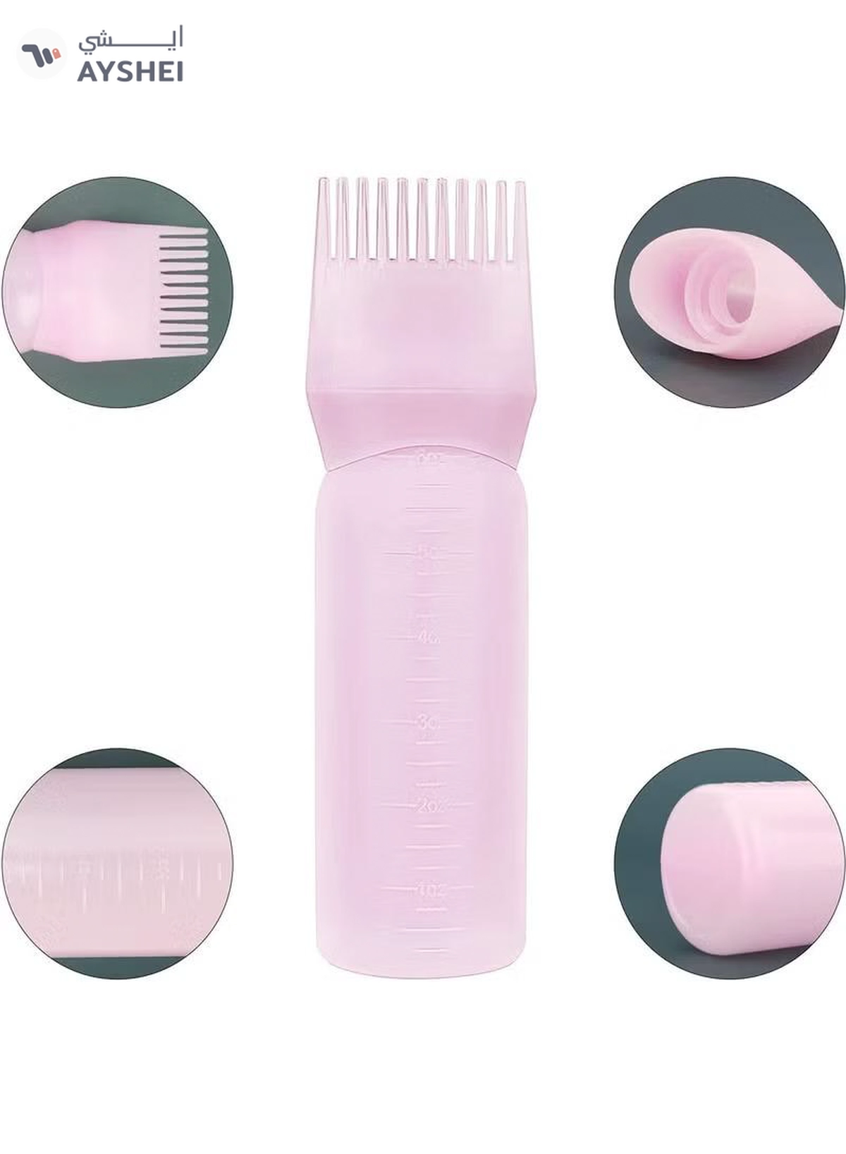 ORiTi 3 Pieces Root Comb Applicator Hair Coloring Dye Bottle-3-3