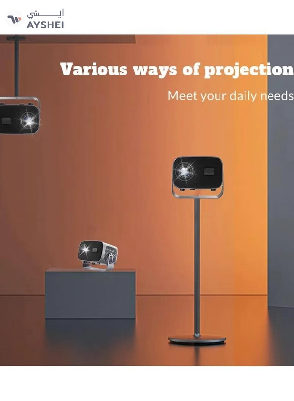 Eworld Portable 360° Rotating Projector with Auto Keystone, Electric Focus and 220 Lumens