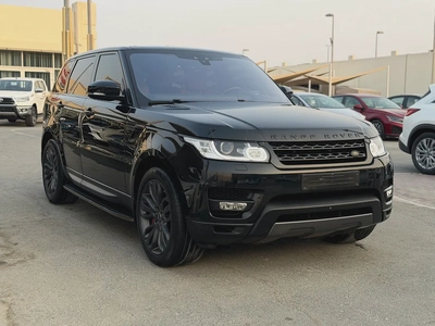 رينج روفر سبورت V8 سوبر تشارج خليجي بحاله ممتازه فول اوبشن-0
