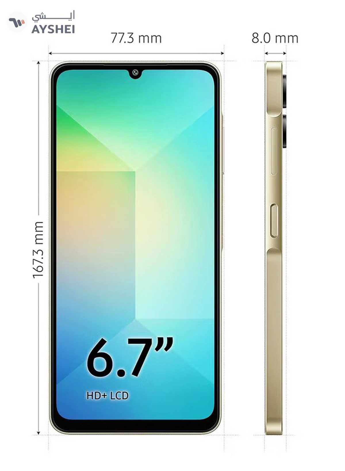 Samsung Galaxy A06 4G Dual SIM Gold 6GB RAM 128GB - Middle East Version-4-4