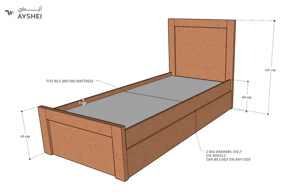 Terra Box Drawer Storage Bed