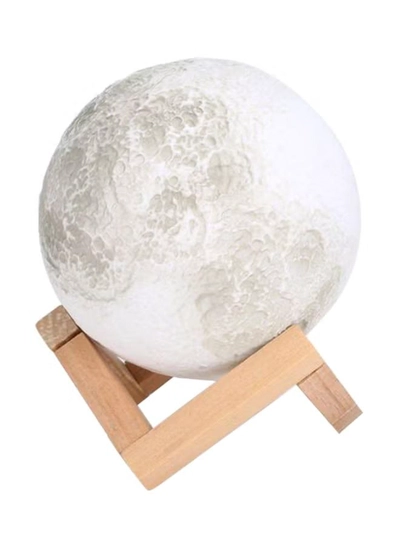 Beauenty 3D USB LED Moon Lamp With Stand Beige/White/Grey 20cm-0