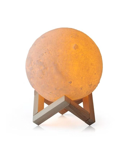 Beauenty 3D USB LED Moon Lamp With Stand Beige/White/Grey 20cm-1