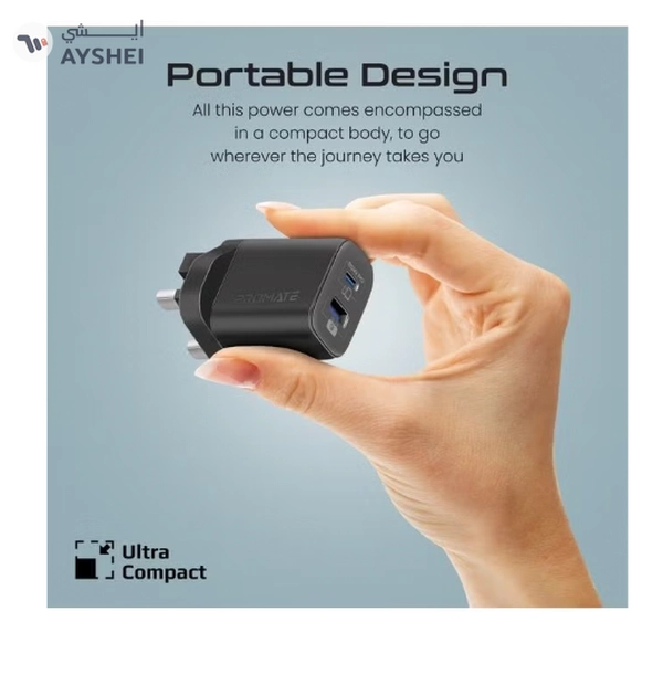 PROMATE iPhone 16 Charger,USB-C Adapter and Cable Set for iPhone 16 Pro with Dual Port AC Charger