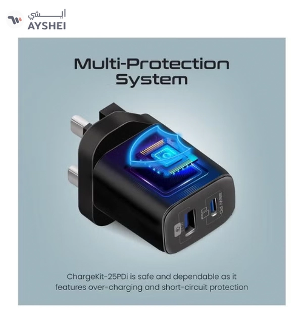 PROMATE iPhone 16 Charger,USB-C Adapter and Cable Set for iPhone 16 Pro with Dual Port AC Charger