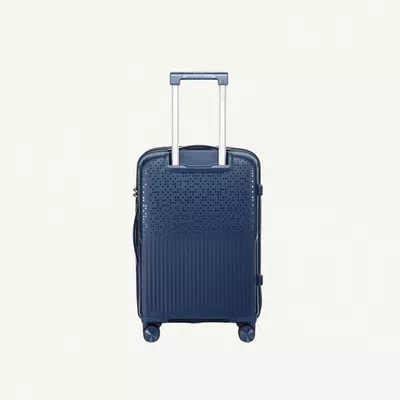 British Tourister 3 Piece Polyproplene Hard Side Spinner Luggage Trolley Set 20/24/28 Inch - Navy Blue-3