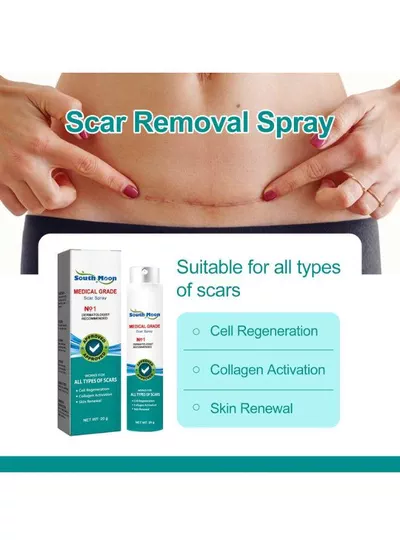 South Moon Scar Care Spray 20g – Medical Grade Skincare Spray for Convenient Daily Application, Designed to Support Skin Renewal and Help Improve the Visible Appearance of Different Types of Scars-2