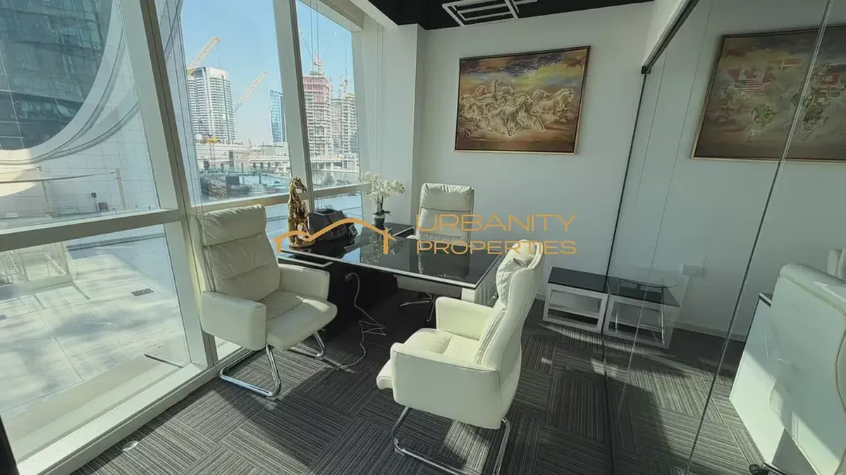 Ready Office Space for Rent in B2B Tower, Business Bay — Furnished, Fitted, City View-1-1
